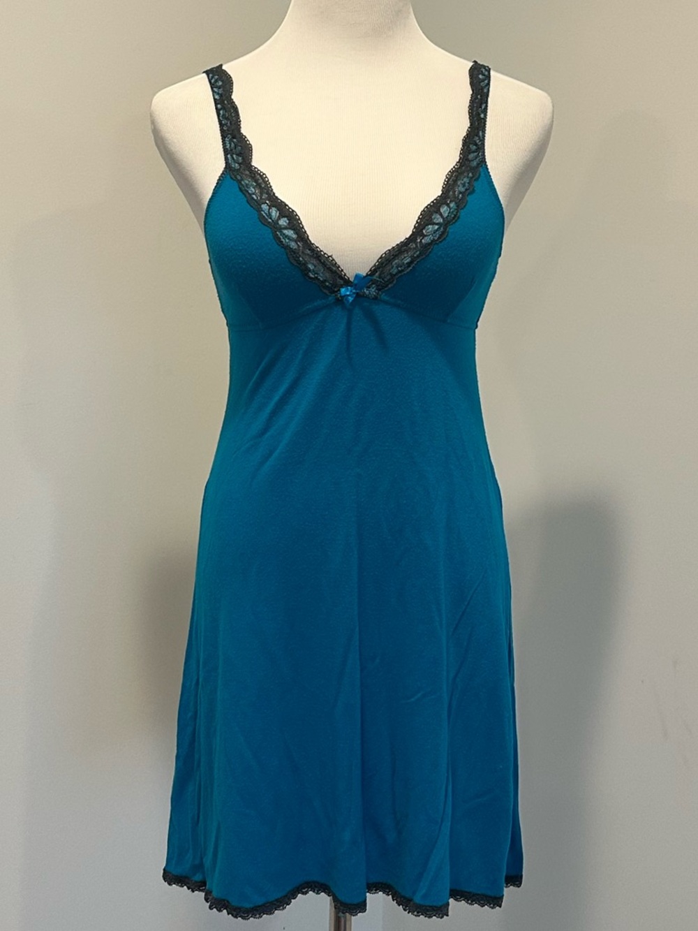 Honeydew Teal Lace-Trim Sleep Chemise